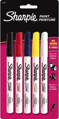 Sharpie - Assorted Colors, Paint Marker - Fine Tip - Exact Tool & Supply