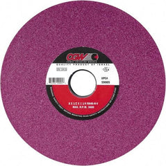Camel Grinding Wheels - 8" Diam x 1-1/4" Hole x 3/4" Thick, J Hardness, 60 Grit Surface Grinding Wheel - Aluminum Oxide, Type 5, Medium Grade, Vitrified Bond, One-Side Recess - Exact Tool & Supply