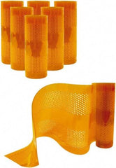 Aleco - Amber Replacement Vinyl Strip Standard Dock Curtain Strips - 12" Wide x 9' Long x 1/8" Thick, PVC - Exact Tool & Supply
