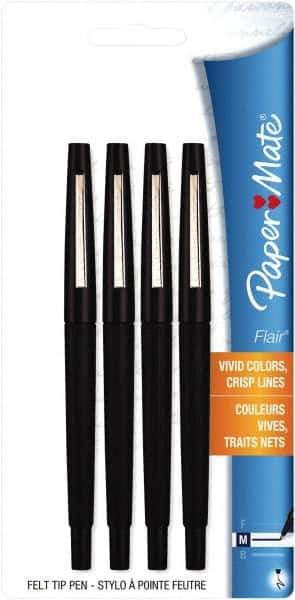 Paper Mate - Medium Porous Point Pen - Black - Exact Tool & Supply