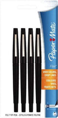 Paper Mate - Medium Porous Point Pen - Black - Exact Tool & Supply
