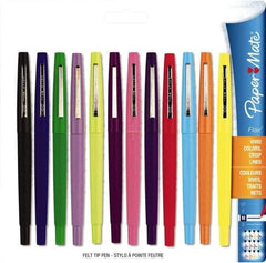 Paper Mate - Medium Porous Point Pen - Assorted Colors - Exact Tool & Supply
