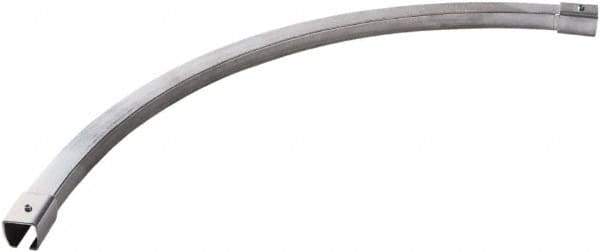 TMI, LLC - 3' Long Galvanized Steel Dock Strip Door Mounting Hardware - Use with Industrial Curtain Kit - Exact Tool & Supply