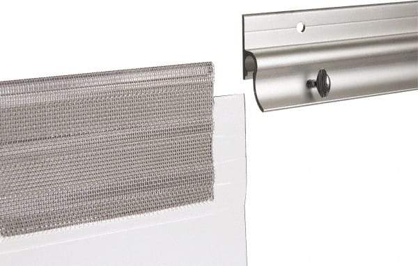 TMI, LLC - 4' Long Aluminum Dock Strip Door Mounting Hardware - Use with Premium Strip Door Kit - Exact Tool & Supply