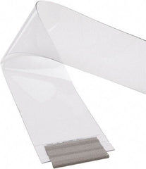 TMI, LLC - Clear Smooth with Reinforced Bonded Bead Replacement Strips, Armor Bond Dock Curtain Strips - 12" Wide x 10' Long x 1/8" Thick, PVC - Exact Tool & Supply