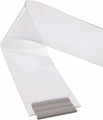 TMI, LLC - Clear Smooth with Reinforced Bonded Bead Replacement Strips, Armor Bond Dock Curtain Strips - 12" Wide x 8' Long x 1/8" Thick, PVC - Exact Tool & Supply