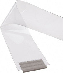TMI, LLC - Clear Smooth with Reinforced Bonded Bead Replacement Strips, Armor Bond Dock Curtain Strips - 8" Wide x 7' Long x 0.08" Thick, PVC - Exact Tool & Supply