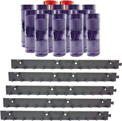 Aleco - 10' Door Width x 10' Door Height PVC Clear Smooth Anti-Insect Strip Door Kit - Clear - Exact Tool & Supply