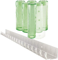 Aleco - 3' Door Width x 7' Door Height PVC Clear Smooth Antistatic Strip Door Kit - Light Green Tint - Exact Tool & Supply