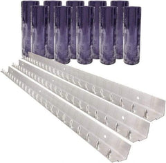 Aleco - 7' Door Width x 10' Door Height PVC Clear Smooth Strip Door Kit - Clear - Exact Tool & Supply