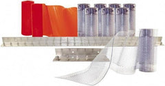 Aleco - 5' Door Width x 8' Door Height PVC Clear Smooth Anti-Insect Strip Door Kit - Clear - Exact Tool & Supply