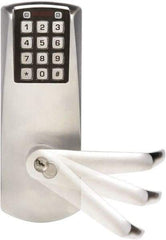 Kaba Access - Self Powered Privacy Lever Lockset for 1-3/8 to 2-1/4" Thick Doors - 2-3/4" Back Set, 6 or 7 Pin Length Best & Compatible (Core Not Included) Cylinder, Satin Chrome Finish - Exact Tool & Supply