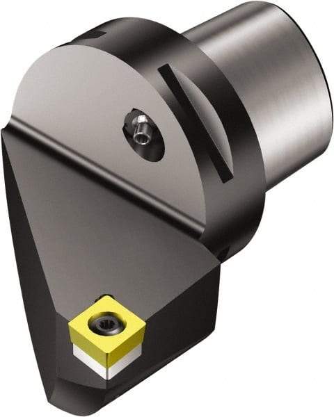 Sandvik Coromant - Right Hand Cut, Size C6, CCMT 432 Insert Compatiblity, Modular Turning & Profiling Cutting Unit Head - 45mm Ctr to Cutting Edge, 65mm Head Length, Through Coolant, Series CoroTurn 107 - Exact Tool & Supply
