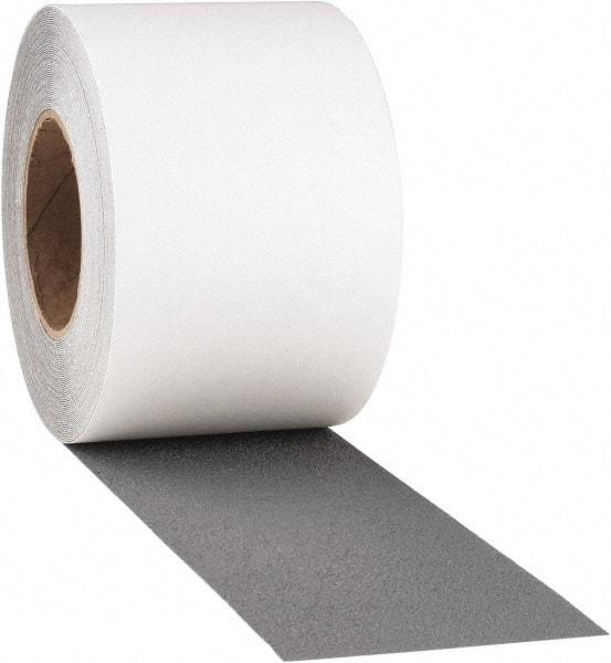 PRO-SAFE - Gray Solid Color Anti-Slip Vinyl Tape - 4" Wide x 60' Long, General Traffic - Exact Tool & Supply