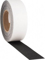 PRO-SAFE - Black Solid Color Anti-Slip Vinyl Tape - 2" Wide x 60' Long, General Traffic - Exact Tool & Supply