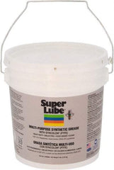 Synco Chemical - 5 Lb Pail Synthetic Lubricant w/PTFE General Purpose Grease - Translucent White, Food Grade, 450°F Max Temp, NLGIG 00, - Exact Tool & Supply