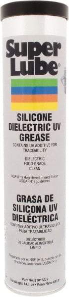 Synco Chemical - 14.1 oz Cartridge Silicone Heat-Transfer Grease - Translucent White, Food Grade, 450°F Max Temp, NLGIG 2, - Exact Tool & Supply