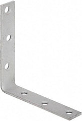National Mfg. - 5" Long x 1" Wide, Galvanized Steel, Corner Brace - Galvanized - Exact Tool & Supply