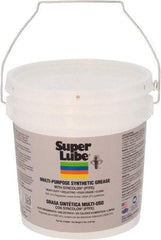 Synco Chemical - 5 Lb Pail Synthetic Lubricant w/PTFE General Purpose Grease - Translucent White, Food Grade, 450°F Max Temp, NLGIG 0, - Exact Tool & Supply