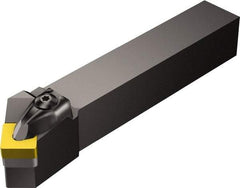 Sandvik Coromant - DSSN, Left Hand Cut, 45° Lead Angle, 32mm Shank Height x 32mm Shank Width, Negative Rake Indexable Turning Toolholder - 182.48mm OAL, SNMG 19 06 12 Insert Compatibility, Series T-Max P - Exact Tool & Supply