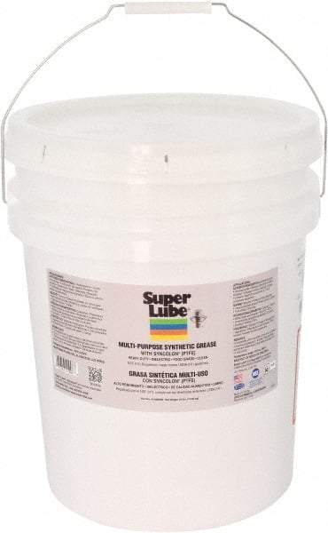 Synco Chemical - 30 Lb Pail Synthetic Lubricant w/PTFE General Purpose Grease - Translucent White, Food Grade, 450°F Max Temp, NLGIG 000, - Exact Tool & Supply