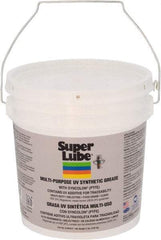 Synco Chemical - 5 Lb Pail Synthetic Lubricant w/PTFE General Purpose Grease - Translucent White, Food Grade, 450°F Max Temp, NLGIG 2, - Exact Tool & Supply