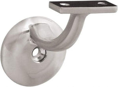 National Mfg. - 250 Lb Capacity, Satin Nickel Coated, Handrail Bracket - 3" Long, 6.4" High, 0.900" Wide - Exact Tool & Supply