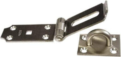 National Mfg. - 2-1/2" Wide, Safety Hasp - Stainless Steel - Exact Tool & Supply
