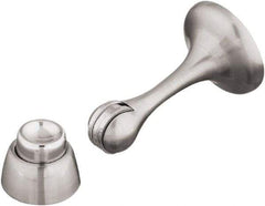 National Mfg. - 3" Projection Magnetic Door Holder - Door & Wall Mount, Satin Nickel Finish - Exact Tool & Supply