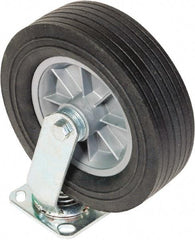 Greenlee - 10" Diam x 3" Wide x 12" OAH Top Plate Mount Swivel Caster - Semi-Pneumatic, 650 Lb Capacity, 2-3/4 x 3-1/2" Plate - Exact Tool & Supply