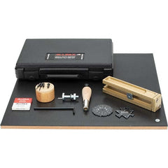 Guardair - Gasket Cutter Sets; Gasket Cutter Type: Extension Gasket Cutter Kit ; Contents: (2) Knurled Nut For Pivot Post; 1-11/16 Long Center Pin; 1-3/16 Short Center Pin; 1-7/16 Medium Center Pin; Center Pin Handle; Cutting Knob; Disc Pin; Dove Tail De - Exact Tool & Supply