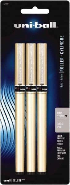 Uni-Ball - Roller Ball 0.7mm Stick Pen - Black - Exact Tool & Supply