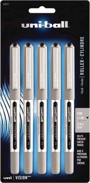 Uni-Ball - Roller Ball 0.7mm Stick Pen - Black - Exact Tool & Supply