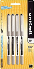 Uni-Ball - Roller Ball 0.7mm Stick Pen - Black - Exact Tool & Supply