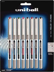Uni-Ball - Roller Ball 0.7mm Stick Pen - Assorted Colors - Exact Tool & Supply