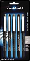 Uni-Ball - Roller Ball 0.5mm Stick Pen - Black - Exact Tool & Supply