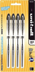 Uni-Ball - Roller Ball 0.8mm Stick Pen - Black - Exact Tool & Supply