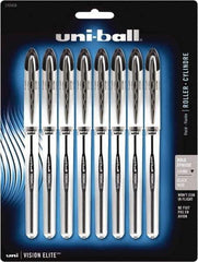 Uni-Ball - Roller Ball 0.8mm Stick Pen - Black - Exact Tool & Supply