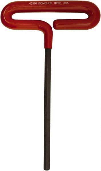 Bondhus - 8mm Hex, T-Handle Cushion Grip, Hex Key - 264mm OAL, Metric System of Measurement - Exact Tool & Supply