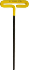 Bondhus - 1/4" Hex, T-Handle Cushion Grip, Hex Key - 251mm OAL, Inch System of Measurement - Exact Tool & Supply