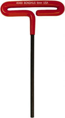 Bondhus - 6mm Hex, T-Handle Cushion Grip, Hex Key - 174mm OAL, Metric System of Measurement - Exact Tool & Supply