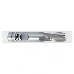 1 Dia. x 4-1/8 Overall Length 2-Flute Square End HSSE SE End Mill-Round Shank-Center Cutting-Uncoated - Exact Tool & Supply