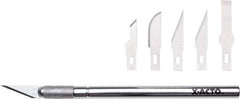 X-ACTO - Stainless Steel Hobby Knife with 5 Blades - #11 Blade - Exact Tool & Supply