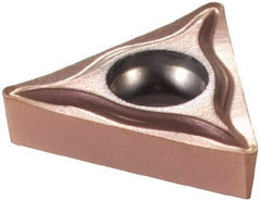 Sandvik Coromant - TCGT21.51 UM Grade 1125 Carbide Turning Insert - TiAlN/AlCr2O3 Finish, 60° Triangle, 1/4" Inscr Circle, 3/32" Thick, 1/64" Corner Radius - Exact Tool & Supply