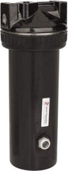 PRO-SOURCE - 25 CFM at 100 psi Inlet, 25 CFM at 100 psi Outlet, In-line Desiccant Dryer - 1/2" NPT Inlet/Outlet x 13" Long x 5" Wide x 13" High - Exact Tool & Supply