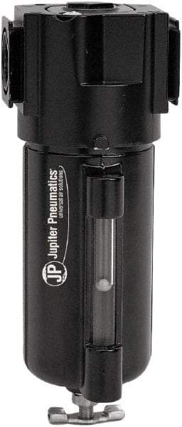 PRO-SOURCE - 100 CFM Oil/Water Condensate Separation Filter - 1/2" 250 psi, Manual Drain - Exact Tool & Supply