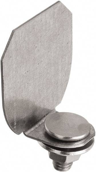 National Mfg. - Galvanized, Box Rail End Cap - Use with Round Rail - Exact Tool & Supply