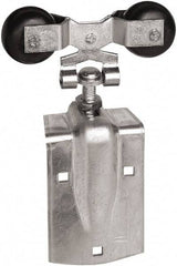 National Mfg. - 2 Piece, Zinc, Box Rail Hanger - Use with Round Rail - Exact Tool & Supply