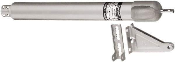 National Mfg. - Light-Medium-Duty Door Closer to Hold Open Manual Damper - Aluminum Finish - Exact Tool & Supply