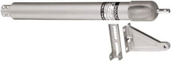 National Mfg. - Light-Medium-Duty Door Closer to Hold Open Manual Damper - Aluminum Finish - Exact Tool & Supply
